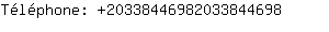 Tlphone: 2033844698203384....