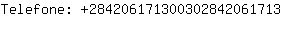 Telefone: 28420617130030284206....