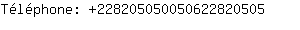 Tlphone: 22820505005062282....