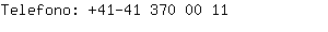 Telefono: 41-41 370 0....