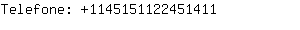 Telefone: 114515112245....