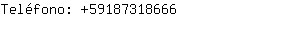 Teléfono: 5918731....