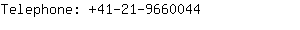 Telephone: 41-21-966....