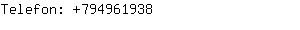 Telefon: 79496....