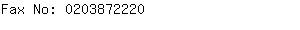 Fax No: 020387....