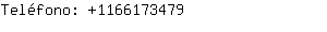 Teléfono: 116617....