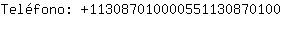 Telfono: 11308701000055113087....