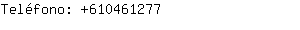 Teléfono: 61046....