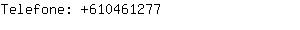 Telefone: 61046....