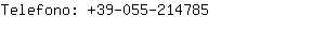 Telefono: 39-055-21....