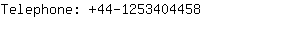 Telephone: 44-125340....