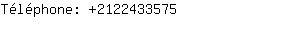 Téléphone: 212243....