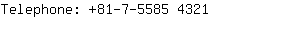 Telephone: 81-7-5585 ....