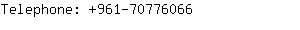 Telephone: 961-7077....