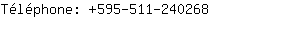 Tlphone: 595-511-24....