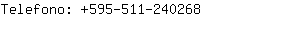 Telefono: 595-511-24....