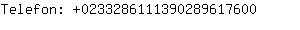 Telefon: 023328611139028961....