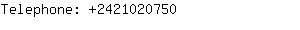 Telephone: 242102....