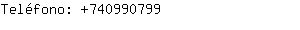Teléfono: 74099....