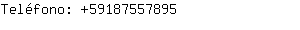 Teléfono: 5918755....