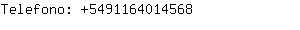 Telefono: 549116401....