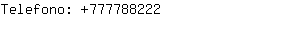 Telefono: 77778....