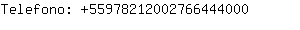 Telefono: 5597821200276644....