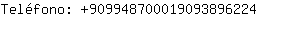 Telfono: 90994870001909389....