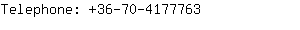 Telephone: 36-70-417....