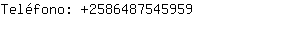 Teléfono: 258648754....