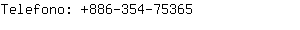 Telefono: 886-354-7....