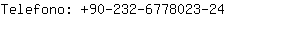 Telefono: 90-232-677802....