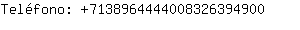 Telfono: 713896444400832639....