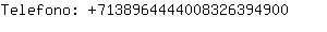 Telefono: 713896444400832639....