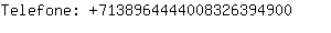 Telefone: 713896444400832639....