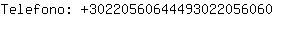 Telefono: 3022056064449302205....