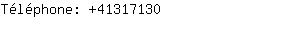 Téléphone: 4131....