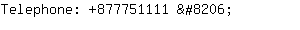 Telephone: 877751111 ....