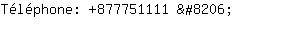 Tlphone: 877751111 ....