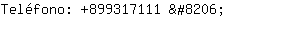 Telfono: 899317111 ....