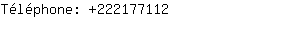 Téléphone: 22217....