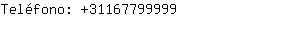 Teléfono: 3116779....