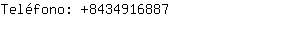 Teléfono: 843491....