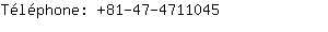 Tlphone: 81-47-471....