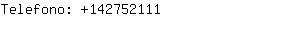 Telefono: 14275....