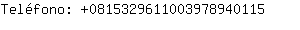 Telfono: 081532961100397894....
