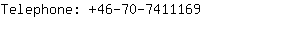 Telephone: 46-70-741....