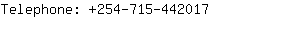 Telephone: 254-715-44....