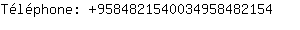 Tlphone: 958482154003495848....