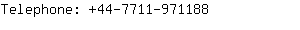 Telephone: 44-7711-97....